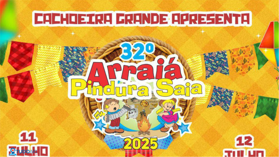 Comunidade de Cachoeira Grande anuncia o 32º Arraiá Pindura Saia com grandes atrações nos dias 11 e 12 de julho